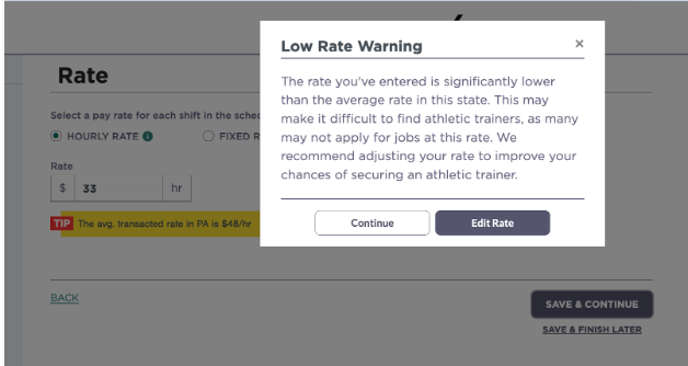 low rate