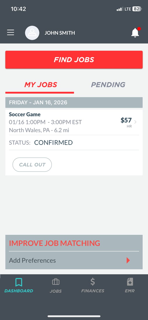 shift confirmed